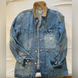 Men’s Lee Workwear Denim Chore Jacket Size Small. Like New